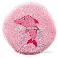 hot sale pink series soft fabric handfeel receiving blanket cute animal pattern microfiber tower